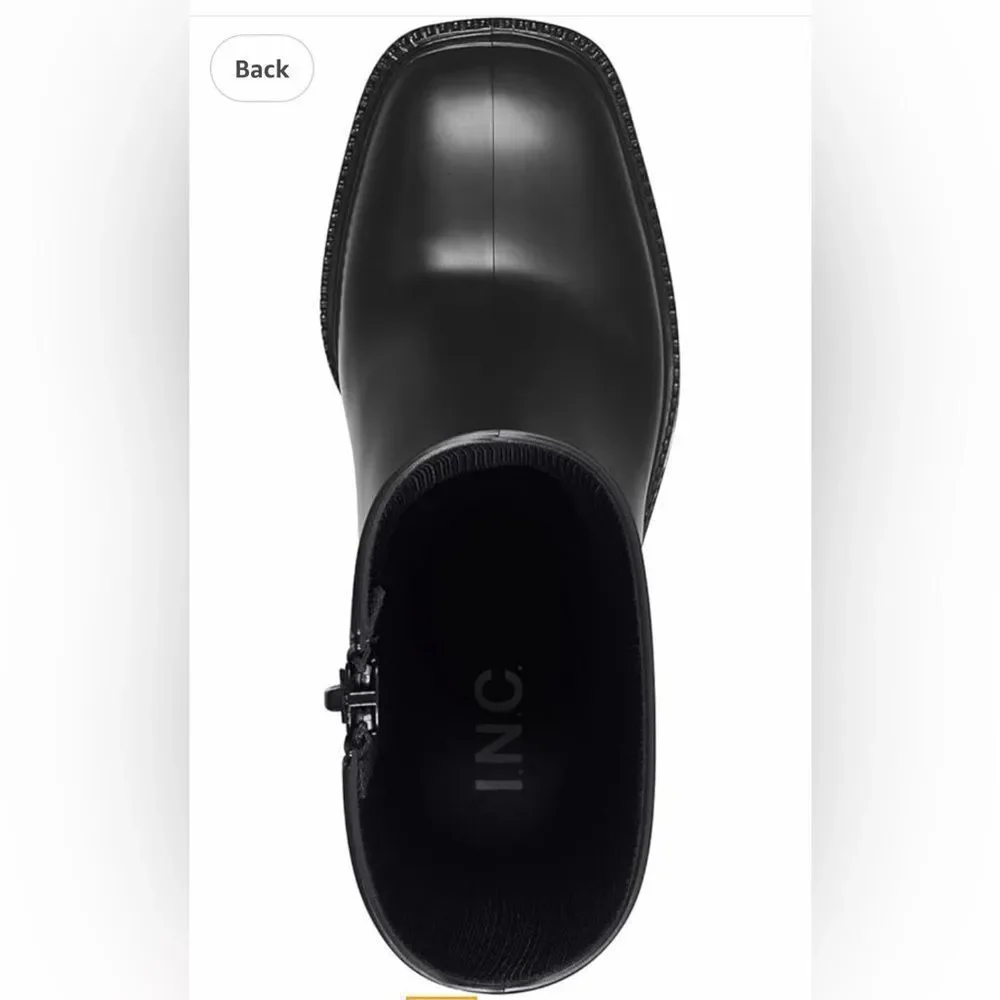 INC International Concepts Black Winter Boots